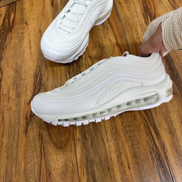 Nike Air Max 97 Triple White Women's Sneaker Sizes US7 NWT - Picture 4 of 9